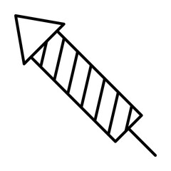 firecracker, explosive icon. Element of Ireland culture icon. Thin line icon for website design and development, app development. Premium icon