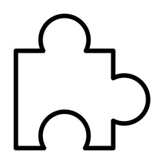 Puzzle, toy icon. Simple line, outline elements of kindergarten icons for ui and ux, website or mobile application