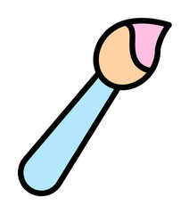 Brush, painter icon. Simple color with outline elements of kindergarten icons for ui and ux, website or mobile application