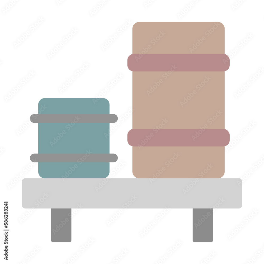 Aufkleber container, manufacturing icon. simple line, outline elements of production icons for ui and ux, webs