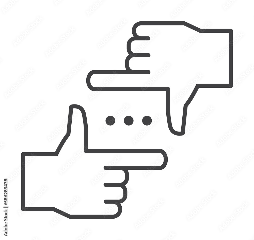 Poster frame, gesture, hands icon. element of marketing and advertising icon for mobile concept and web app