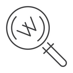key, search, seo icon. Element of marketing and advertising icon for mobile concept and web apps. Thin line key, search, seo icon can be used for web and mobile