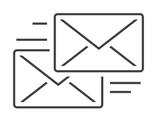 send message, letters icon. Element of marketing and advertising icon for mobile concept and web apps. Thin line send message, letters icon can be used for web and mobile