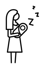 Scale, weight icon. Element of maternity culture. Thin icon for website design and development, app development. Premium icon