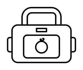 Baby bag icon. Element of maternity culture. Thin icon for website design and development, app development. Premium icon