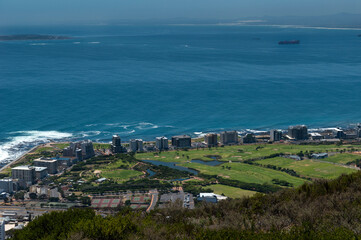 Fototapeta na wymiar Panoramic view from Signal Hill, Cape Town