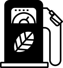Gas station icon. Ecology concept icon style