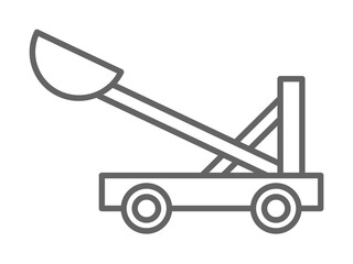Medieval, catapult icon. Element of medieval period icon. Thin line icon for website design and development, app development. Premium icon