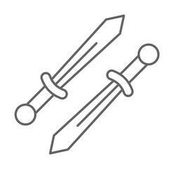 Medieval, sword icon. Element of medieval period icon. Thin line icon for website design and development, app development. Premium icon