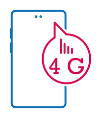 phone, 4G, connection, data icon. Element of mobile and smartphone icon for mobile concept and web apps. Detailed phone, 4G, connection, data icon can be used for web and mobile