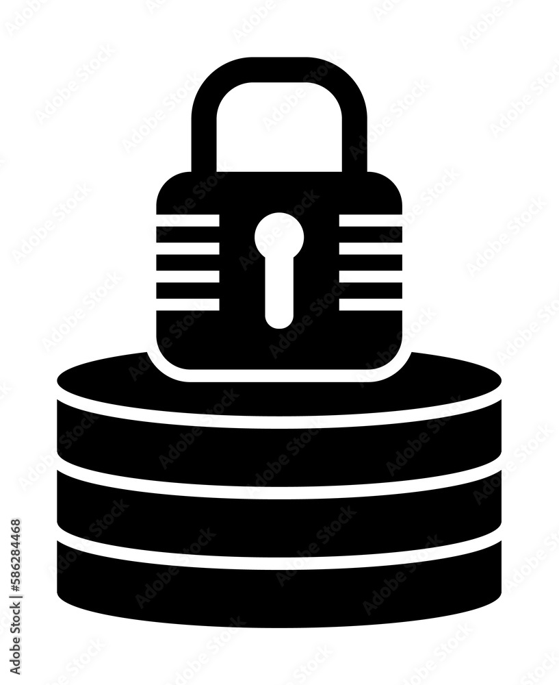 Poster lock, network icon. element of network icon for mobile concept and web apps. detailed lock, network 