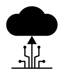 cloud, upload icon. Element of network icon for mobile concept and web apps. Detailed cloud, upload icon can be used for web and mobile