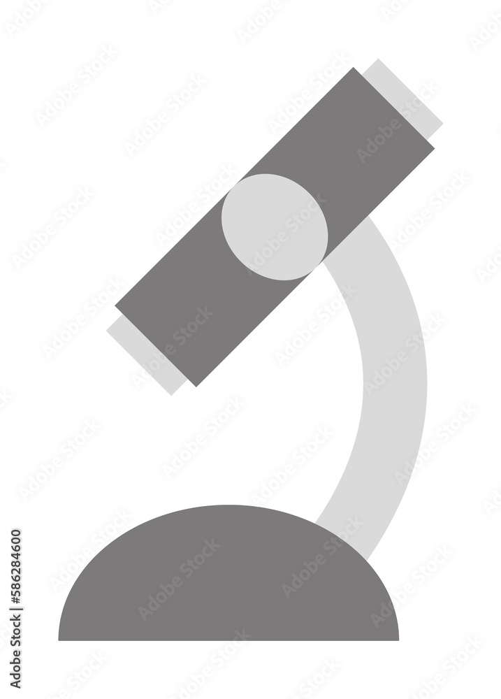 Poster microscope illustration. element of optometry icon for mobile concept and web apps. colored microsco