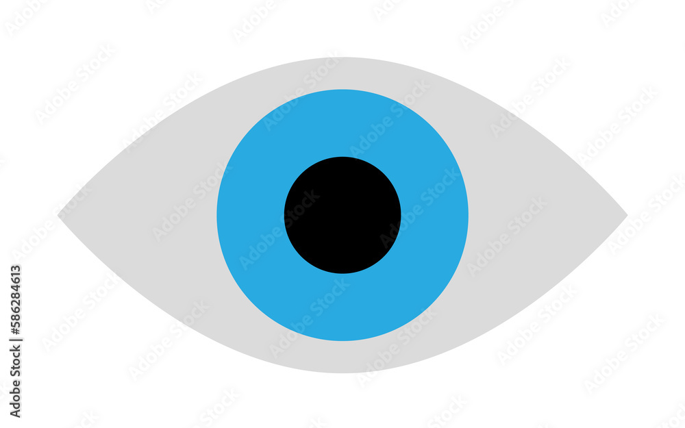 Poster eye illustration. element of optometry icon for mobile concept and web apps. colored eye illustratio