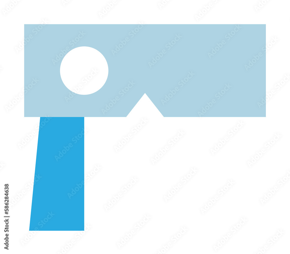Poster multiestenope illustration. element of optometry icon for mobile concept and web apps. colored multi