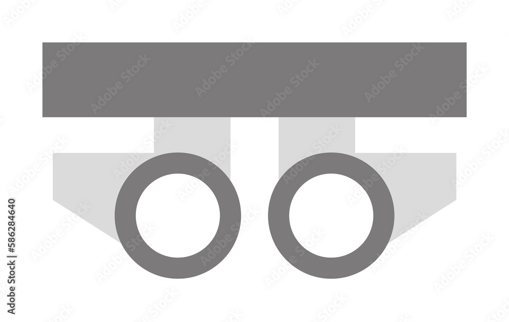 Poster testing glasses illustration. element of optometry icon for mobile concept and web apps. colored tes