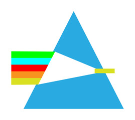 prism illustration. Element of optometry icon for mobile concept and web apps. Colored prism illustration can be used for web and mobile