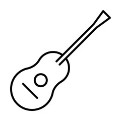 flok, guitar, instrument, musical, string icon. Element of Patrick day for mobile concept and web apps illustration. Thin line icon for website design and development