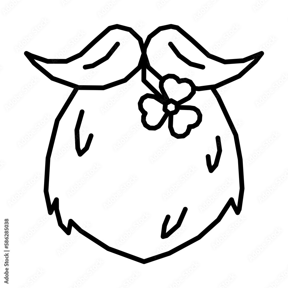 Poster clover, mustache, beard icon. simple line, outline elements of patrick's day icons for ui and ux, we