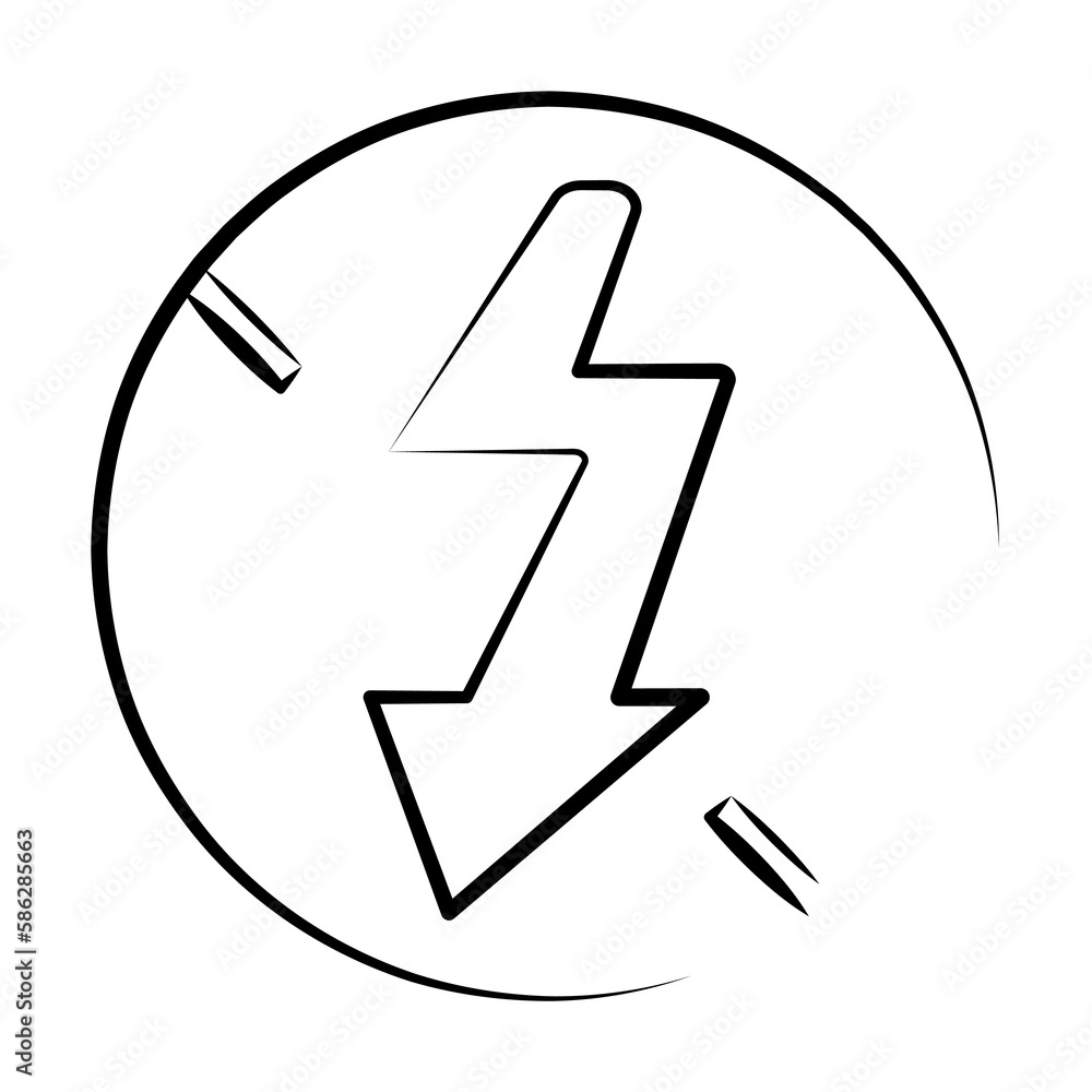 Poster flash off sign outine logo style icon. element of photo icon for mobile concept and web apps. outlin