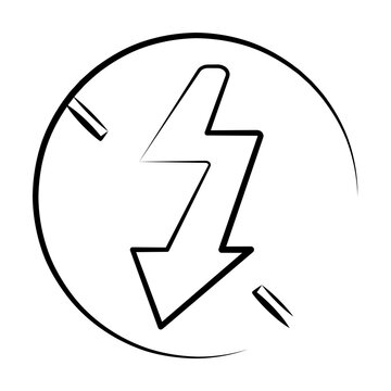 flash off sign outine logo style icon. Element of photo icon for mobile concept and web apps. Outline flash off sign icon can be used for web and mobile