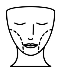 plastic icon. Element of plastic surgery icon for mobile concept and web apps. Thin line plastic icon can be used for web and mobile
