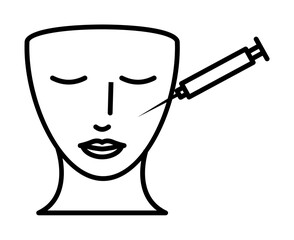 injection icon. Element of plastic surgery icon for mobile concept and web apps. Thin line injection icon can be used for web and mobile