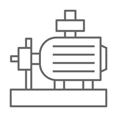 Plumber, pump icon. Element of plumber icon. Thin line icon for website design and development, app development. Premium icon