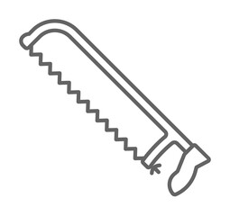 Plumber, metal saw icon. Element of plumber icon. Thin line icon for website design and development, app development. Premium icon
