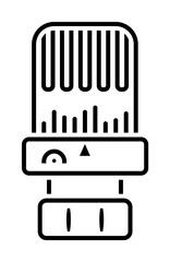 radiator, valve, actuator icon. Element of plumbing and heating icon for mobile concept and web apps. Detailed radiator, valve, actuator icon can be used for web and mobile