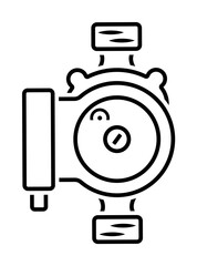 electric, pump, water icon. Element of plumbing and heating icon for mobile concept and web apps. Detailed electric, pump, water icon can be used for web and mobile