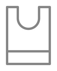 Bag, package, plastic line icon. Element of pollution icon