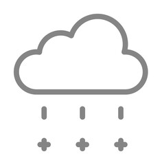 Acid, climate line icon. Element of pollution icon