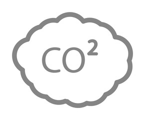 Carbon, co2 line icon. Element of pollution icon