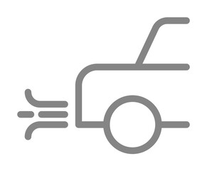 Car, smoke line icon. Element of pollution icon