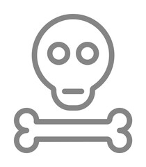 Death line icon. Element of pollution icon
