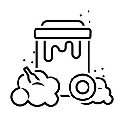 bin, waste, garbage icon. Element of earth pollution icon for mobile concept and web apps. Detailed bin, waste, garbage icon can be used for web and mobile