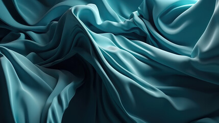 Obraz premium fashion wallpaper with levitating cloth, Bright color. Generative Ai