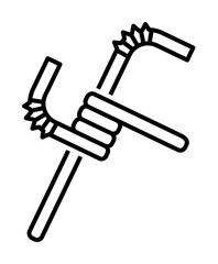 straws, pollution, waste icon. Element of earth pollution icon for mobile concept and web apps. Detailed straws, pollution, waste icon can be used for web and mobile