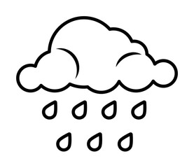 raining, climate, cloud icon. Element of earth pollution icon for mobile concept and web apps. Detailed raining, climate, cloud icon can be used for web and mobile
