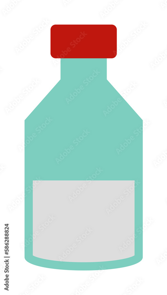 Poster a can of liquid colored illustration. element of colored food icon for mobile concept and web apps. 