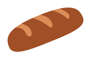 loaf of bread colored illustration. Element of colored food icon for mobile concept and web apps. Detailed loaf of bread icon can be used for web and mobile
