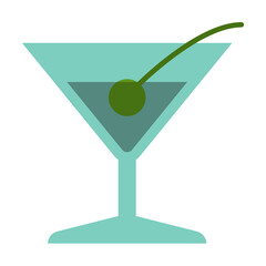 cocktail colored illustration. Element of colored food icon for mobile concept and web apps. Detailed cocktail icon can be used for web and mobile