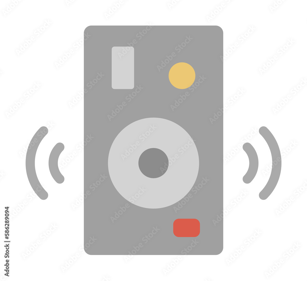 Poster music, speakers icon. simple color elements of rock n roll icons for ui and ux, website or mobile ap