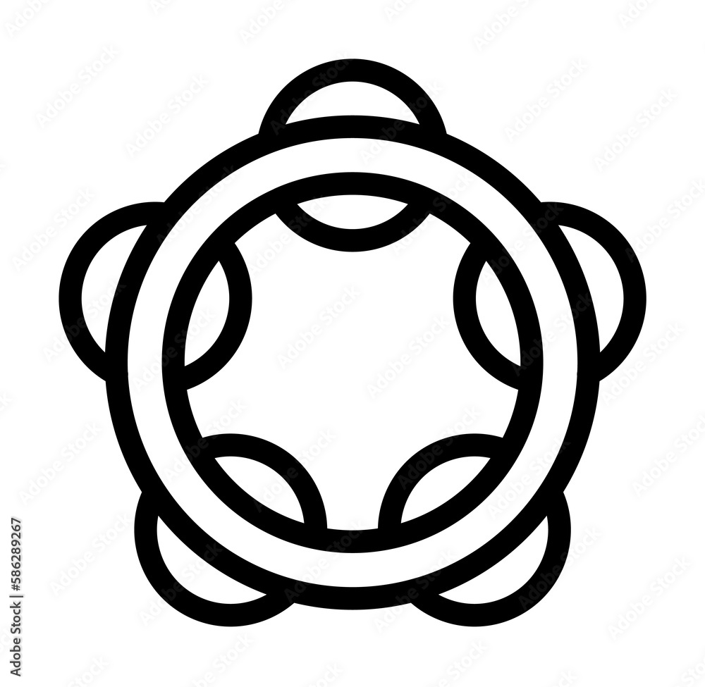 Poster bracelet icon. simple line, outline elements of rock n roll icons for ui and ux, website or mobile a