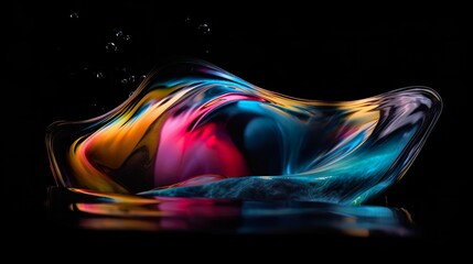 Fluid form, colorful dance