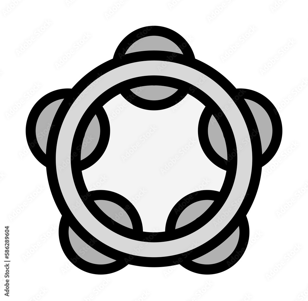 Poster bracelet icon. simple color with outline elements of rock n roll icons for ui and ux, website or mob