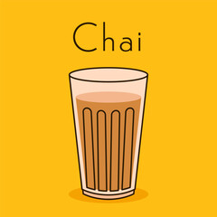 Indian hot drink vector. Indian chai icon. Chai is Indian drink. Kerala tea shop illustration vector eps.Indian Kerala roadside. Kerala tea shop line drawing. Kerala Old.