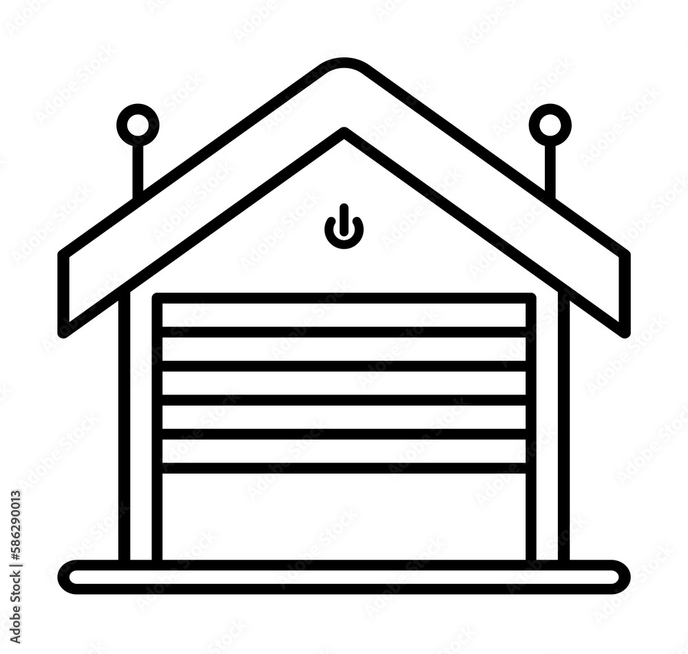Aufkleber home automation icon. element of smart house icon for mobile concept and web apps. thin line home au