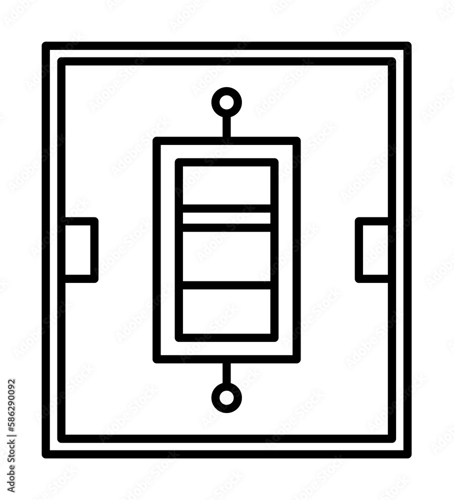 Aufkleber smart interface icon. element of smart house icon for mobile concept and web apps. thin line smart i
